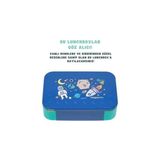 Bento 900ML Lunchbox Tek Katlı 2 Bölmeli Pp Plastik Çocuk Sefer Tası Yemek Kutusu (Lacivert) - standart