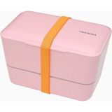 Bento Bite Dual 2 Katlı Japon Öğle Yemeği Kutusu - Pembe
