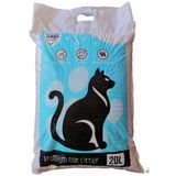 Bentonit Ince Tane Kokusuz Topaklanan Premium Kedi Kumu 20 Lt