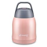 Bentopia Paslanmaz Çelik Yemek Termosu - 600 Ml- Bebek Mama Saklama Termosu - Pembe