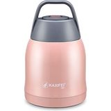 Bentopia Paslanmaz Çelik Yemek Termosu - 600 Ml- Yemek Saklama Termosu - Pembe