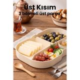 Bentora 6 Bölmeli Taşınabilir Yemek Kabı Lunch Box Diyet Beslenme Kutusu Saklama Kabı Sefer Tası
