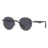 Benx Sunglasses Bxgünş 8021-C.32 Genç Erkek,kadın,unisex Yuvarlak Çerçeveli Metal Polarize Güneş Gözlüğü - 01-Siyah