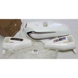 Benzın Depo Kesık + Yan Kapak Set Beyaz Cg125