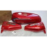 Benzın Depo Kesık + Yan Kapak Set Kırmızı Cg125