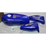 Benzın Depo Kesık + Yan Kapak Set Lacıvert Cg125