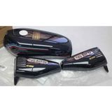 Benzın Depo Kesık + Yan Kapak Set Sıyah Cg125