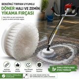 Benzinli Tırpan Uyumlu Döner Halı Ve Zemin Yıkama Fırçası Sert Yüzey Temizleme Aparatı