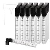 Beomeen 36 Adet 10ML Şeffaf Cam Parfüm Seyahat Doldurulabilir Sprey Şişeleri, Mini Parfüm Şişesi Boş, Taşınabilir Kolonya Atomizer Püskürtücü Seyahat Boyu Konteynerler Dolum Şişeleri Kiti Tuvalet