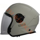 Beon Çenesiz Vizörlü Yazlık Kask [B203] [beyaz-Kırmızı-Yeşil] [l]