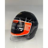 Beon Çenesiz Vizörlü Yazlık Kask [B203] [parlak Siyah] - M