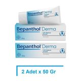 Bepanthol Derma Cilt Bakım Kremi 50 gr 2li Paket _ Çok Kuru Ciltler Için Günlük Bakım Kremi