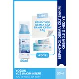 Bepanthol Derma Yoğun Nemlendirici Yüz Bakım Kremi 50 ml + 5 Adet Cilt Bakım Kremi 3.5 G
