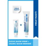 Bepanthol Onarıcı Bakım Merhemi 30 gr & Günlük Yoğun Nemlendirici Dudak Kremi 7,5 ml - Günük Yüz Bakım