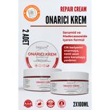 Bepure Hasar Görmüş Cilt Bariyer Onarıcı, Seramid, Madecassoside Destekli, Yoğun Onarıcı Krem (2x100 ml)