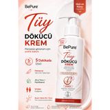 Bepure Tüy Dökücü Krem, Hassas ve Tüm Cilt Tipleri için Beyazlatma Etkili Tüy Dökücü Krem, Kadın ve Erkek Kullanım, Hızlı ve Kolay Kullanım 200 ml