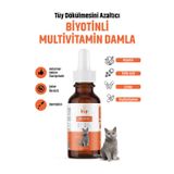Ber Vet Pet Bvp Plus B Kedi Tüy Dökülme Önleyici & Deri Bakım Multivitamin Damla 50 Ml