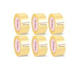 BERA PLASTİK 6 Adet 100 Metre A Kalite Koli Bandı 45mm×100mt Hotmelt Güçlü Koli Bantı Koli Bandı