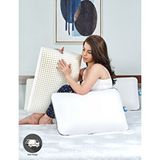 Bera Yatak Airlüks Hava Kanallı Boyun Fıtığı Boyun Düzleşmesi İçin Ortopedik Visco Yastık 59x39x15cm BEYAZ