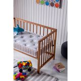 Bera Yatak Aloe Vera Park Yatak, Bebek Yatağı, Beşik Yatağı, Anne Yanı, Oyun Parkı Yatağı, Örme Kumaşlı - 10 cm - Beyaz - 70 x 110 cm
