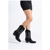 BERASHOES KADIN KOVBOY ÇİZME SÜET NAKIŞLI