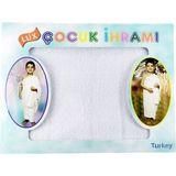 Berat Ihram - Hac ve Umre Ihramı - Pamuk Ihram - Çocuk Ihram - 1 Adet - Standart - Antik Beyaz