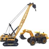 Berat Toys Berattoys 2li Set Vinç ve Kepçe Oyuncak Iş Makinaları Kırılmaz Inşşat Set Iş Araçları Ekskavatör