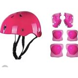 Berat Toys Berattoys Çocuk Kask Dizlik Dirseklik Eldiven Seti Koruyucu Set Scooter Paten Koruyucu Ful Set - Gri - Pembe