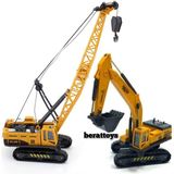 Berat Toys Berattoys Ikili Inşaat Set Iş Makinaları Ikili Iş Araçları Ekskavatör Dozer ve Kepçe