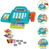 Berat Toys Berattoys Oyuncak Yazar Kasa Pilli Sesli Işıklı Yazar Kasa Evcilik Oyunu Market Oyun Seti Mavi
