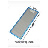 beratsogutma HİBSAN ASPİRATÖR 8062WCC VR7 RENNO 19 X 48 CM ALÜMİNYUM YAĞ FİLTRESİ