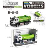 Berattoys 18 cm Metal Kamyon Iş Makiası Sürtmeli Iş Aracı Oyuncak Kamyon
