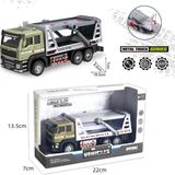 Berattoys 19CM Metal Kamyon Iş Makinası Taşıyıcı Kamyon Iş Araçları Oyuncak Kurtarıcı Kamyon Çekiçi - Koyu Yeşil