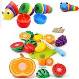 Berattoys 20 Parça Oyuncak Meyve Sebze & Söktak Tırtıl Kesilen Meyveler Eğitici Oyuncaklar