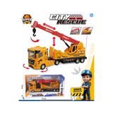 berattoys 26 cm kırılmaz iş makınası kamyon bom vinç çekici oyuncak kamyon iş araçları sürtmeli