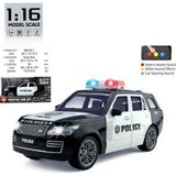 Berattoys 26 cm Polis Arabası Pilli Sesli Işıklı Sürtmeli Tekerli Polis Arabası Oyuncak Jip