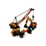 berattoys 3 lü inşaat set oyuncak iş makinaları kepçe dozer vinç iş araçları ekskavatör