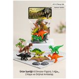 berattoys 9 pcs hayvan seti 15 cm dinazorlar figür oyuncaklar trex dinazorlar serisi oyuncak dinazor