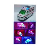 berattoys Pilli Ambulans 20cm 3d Işıklı Türkçe Sesli Sirenli Oyuncak Ambulans