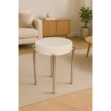 Berawond Bera Metal Tabure (1 Adet) - Krem
