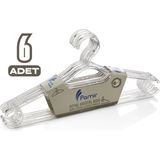 Beray Home 6 Adet Royal Kristal Elbise Askısı Dayanıklı Plastik Malzemeden Üretilmiştir Adet Royal Kristal Askı Elbise Askısı