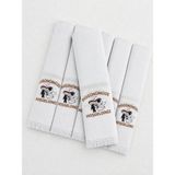 Beraye Havlu, Düğün Gelin Konvoy Arabası Havlusu 12 Adet - Düğün Sünnet Düğünü Hediyelik Dağıtmalık Havlu - 01 - Beyaz - 75 x 38 cm