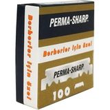 Berber Jileti, 100'LÜ Paket, Yarım Tıraş Bıçağı, Ustura Uyumlu Permasharp Jilet (1) - Standart