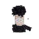 Berceminpuffyleri Alize Puffy El Örgü İpliği 5 Li Paket - 60 Siyah - 100 Gram 9 Metre Parmak Örgü İpi