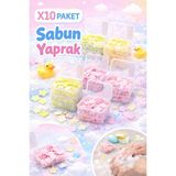 Berdina Home 10 Kutu Eriyen Mini Kağıt Sabun Öğrenci Çocuk Okul Dezenfektan Mis Kokulu El Sabunu Parfümlü - 10 Adet