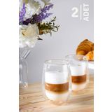 Berdina Home 2Lİ Çift Cidarlı Bardak 300 Ml Ofis Ev Espresso Kahve Çay Fincanı