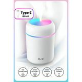Berdina Home 300ML Işıklı USB Ultrasonik Hava Nemlendirici Buhar Makinesi ve Kokulu Aroma H2O Difüzör Cihazı - Çok Renkli