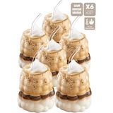 Berdina Home 6lı Boncuk Bardak Pipetli Meşrubat Su Kahve Sunum Bardağı Isıya Dayanıklı Üzüm Tanesi Bardağı 350ML - Renkli - 350 ml