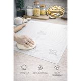 Berdina Home Hamur Matı Açma Silikon Hamur Açma Silikon Pasta Fırın Hamur Matı Alt Açma Orta Boy