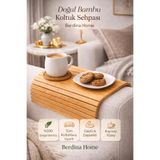 Berdina Home Katlanabilir Koltuk Kenarı Bambu Yan Sehpa Amerikan Servisi Kanepe Kenarı Portatif Koltuk Yanı